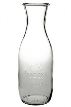 WECK-Saftflasche 1062ml, 1 Liter, Mündung 60mm  Lieferung ohne Deckel, Gummi und Klammern, bitte separat bestellen!